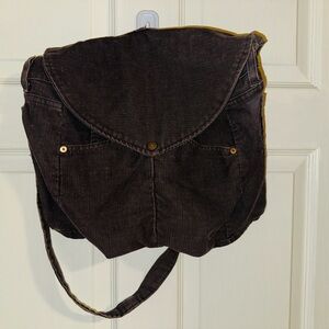 Levi's Brown Tote Bag with Flap Closure
